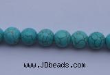 CTU03 15.5 inches 8mm round blue turquoise strand beads Wholesale