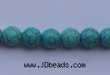 CTU05 15.5 inches 12mm round blue turquoise strand beads Wholesale