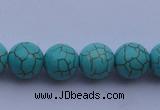 CTU09 15.5 inches 20mm round blue turquoise strand beads Wholesale