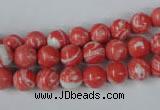 CTU1002 15.5 inches 8mm round synthetic turquoise beads wholesale