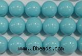 CTU1215 15.5 inches 14mm round synthetic turquoise beads