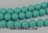 CTU1383 15.5 inches 8mm round synthetic turquoise beads