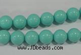 CTU1384 15.5 inches 10mm round synthetic turquoise beads