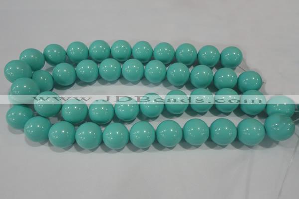 CTU1388 15.5 inches 18mm round synthetic turquoise beads