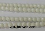 CTU1429 15.5 inches 2mm round synthetic turquoise beads