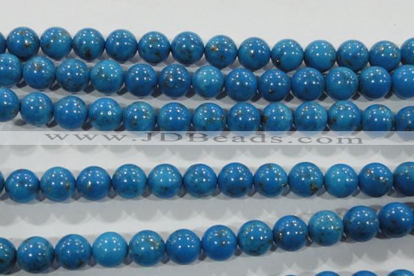 CTU1625 15.5 inches 14mm round synthetic turquoise beads