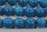 CTU1626 15.5 inches 16mm round synthetic turquoise beads