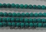 CTU1671 15.5 inches 4mm round synthetic turquoise beads