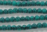 CTU1672 15.5 inches 6mm round synthetic turquoise beads