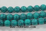 CTU1673 15.5 inches 8mm round synthetic turquoise beads