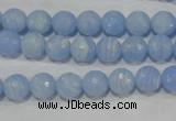 CTU1743 15.5 inches 8mm faceted round synthetic turquoise beads