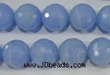 CTU1746 15.5 inches 14mm faceted round synthetic turquoise beads