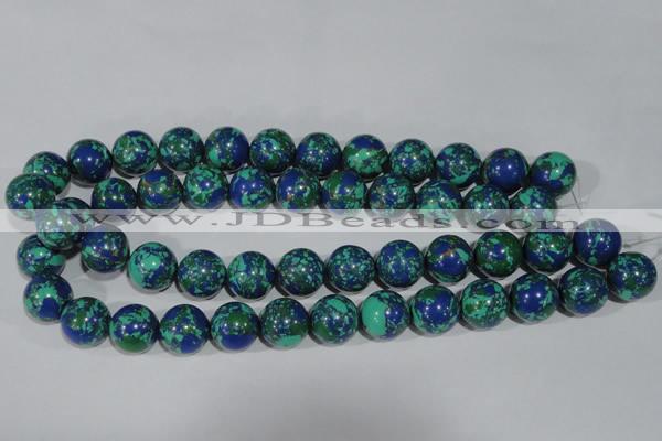 CTU1817 15.5 inches 16mm round synthetic turquoise beads