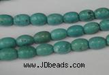 CTU1938 15.5 inches 6*9mm rice imitation turquoise beads