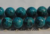 CTU2414 15.5 inches 12mm round synthetic turquoise beads