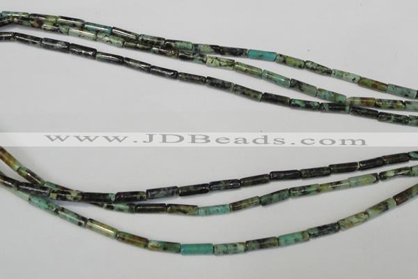 CTU2462 15.5 inches 3*10mm tube African turquoise beads wholesale