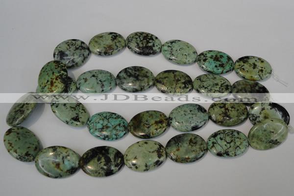 CTU2477 15.5 inches 22*30mm oval African turquoise beads wholesale