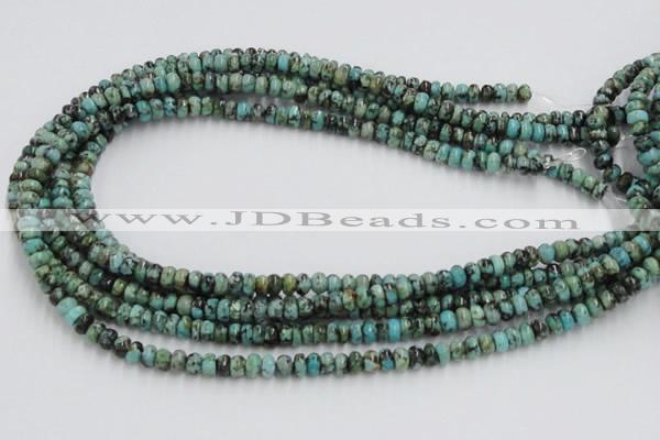 CTU405 15.5 inches 3*6mm rondelle African turquoise beads wholesale