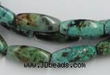 CTU409 15.5 inches 8*12mm rice African turquoise beads wholesale