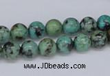 CTU427 15.5 inches 8mm round African turquoise beads wholesale