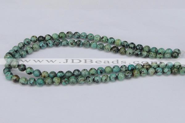 CTU427 15.5 inches 8mm round African turquoise beads wholesale