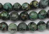 CTU552 15.5 inches 8mm faceted round African turquoise beads