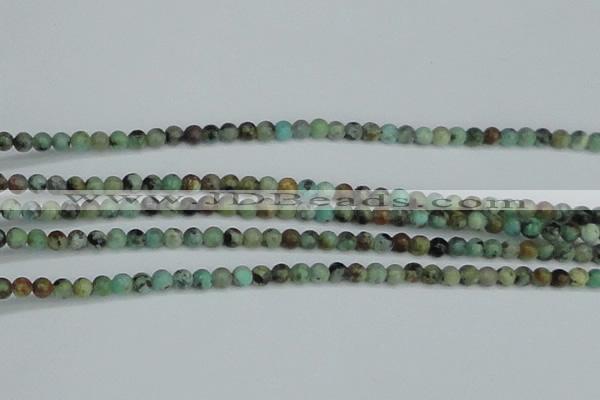 CTU560 15.5 inches 3mm round african turquoise beads wholesale