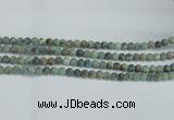 CTU563 15.5 inches 6mm round matte african turquoise beads