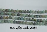 CTU565 15.5 inches 10mm round matte african turquoise beads