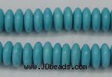 CTU880 15.5 inches 5*8mm rondelle dyed turquoise beads wholesale