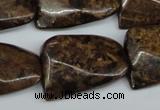 CTW410 15.5 inches 22*30mm twisted bronzite gemstone beads