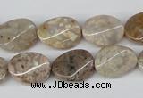 CTW58 15.5 inches 12*16mm twisted oval jasper gemstone beads