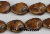 CTW75 15.5 inches 15*20mm twisted oval jasper gemstone beads