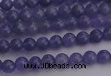 CTZ500 15.5 inches 4mm round natural tanzanite gemstone beads