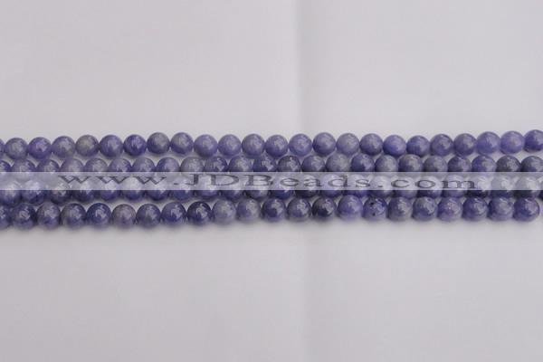 CTZ502 15.5 inches 7mm round natural tanzanite gemstone beads