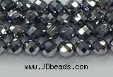 CTZ610 15.5 inches 4mm faceted round terahertz beads wholesale