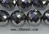 CTZ615 15.5 inches 14mm faceted round terahertz beads wholesale