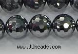 CTZ623 15.5 inches 10mm faceted round terahertz beads wholesale