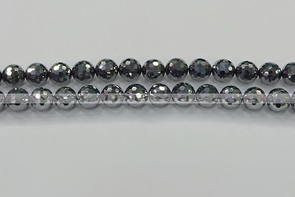 CTZ623 15.5 inches 10mm faceted round terahertz beads wholesale