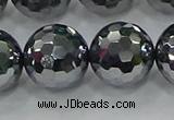 CTZ625 15.5 inches 14mm faceted round terahertz beads wholesale