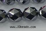 CTZ634 15.5 inches 12mm faceted nuggets terahertz beads wholesale