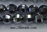 CTZ642 15.5 inches 8mm faceted round terahertz beads wholesale