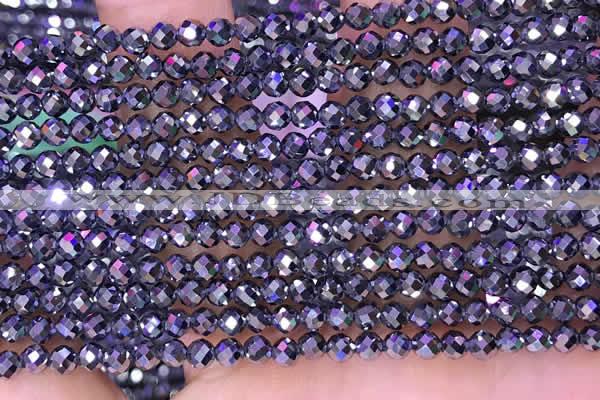 CTZ652 15.5 inches 3mm faceted round tiny terahertz beads