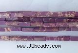 CUBS03 15 inches 4*13mm cuboid synthetic sea sediment jasper beads