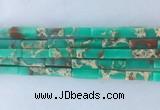 CUBS04 15 inches 4*13mm cuboid synthetic sea sediment jasper beads