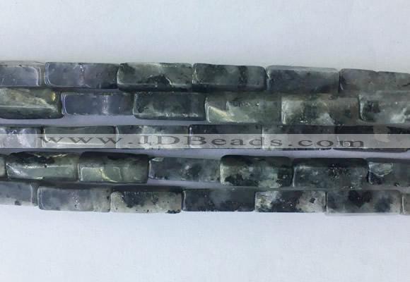 CUBS15 15 inches 4*13mm cuboid black labradorite beads wholesale