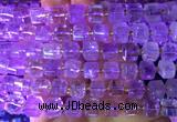 CUBS20 15 inches 8*8mm faceted cube amethyst gemstone beads