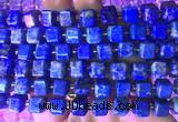 CUBS30 15 inches 8*8mm faceted cube lapis lazuli gemstone beads