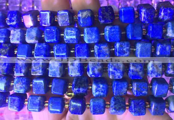 CUBS30 15 inches 8*8mm faceted cube lapis lazuli gemstone beads