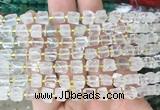 CUBS35 15 inches 6 - 7mm cube white crystal gemstone beads wholesale